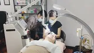 Internship doctor training for Facial Rejuvenation with Fractional CO2 Laser⚕️