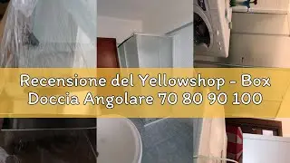Recensione del Yellowshop - Box Doccia Angolare 70 80 90 100 120 Cabina Bagno In Cristallo 6 MM Rett
