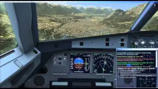 FSX HD Aerosoft A320 Manual landing Innsbruck LOWI