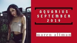 ♒︎ AQUARIUS SEPTEMBER 2019: MONEY AFFAIRS WITH OTHERS ♒︎