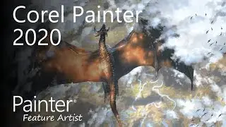 Corel Painter 2020 - Dragon sky (Davey Baker)