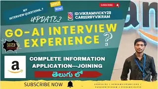 GO-AI INTERVIEW EXPERIENCE AMAZON|GO-AI INTERVIEW QUESTIONS |HOW TO CRACK GOAI INTERVIEW #amazon