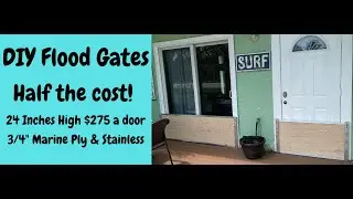 DIY Flood barrier for home - Building flood gates. Here's the parts you'll need.