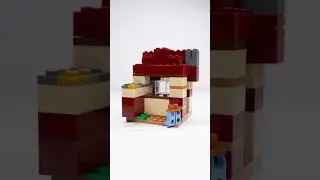 Minecraft Steve&rsquo;s Lava Chicken shack #lego #minecraft #shorts