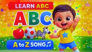 ABCD Alphabet Song A to Z | Learn ABC with Fun 3D Animation | Kids Rhymes & Nursery Songs