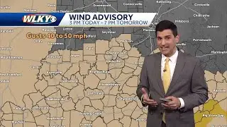 Louisville area under wind advisory Tuesday into Wednesday