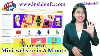 how to create mini website II insidenfc II miniwebsite 2024 II nfc card II nfc enabled visiting card