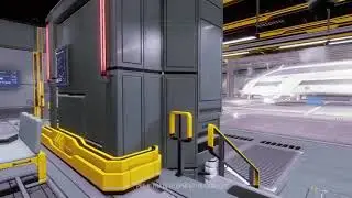 Elite dangerous odyssey (pre-alpha) walking up to a ship