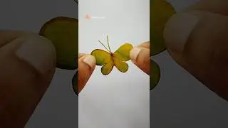 🌿🦋 Creative Leaf Butterfly | Simple DIY Craft Idea