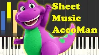 Barney’s World Theme Song PIano Sheet Music