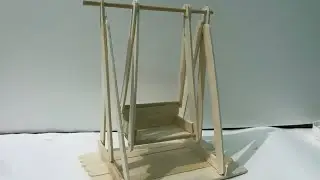 DIY swing wooden ice cream sticks