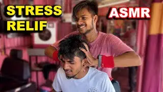 Chocolate Barber Gives an ASMR Massage | ASMR Theraphy With Smile |ASMRstreets