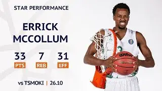 Star Performance. Errick McCollum scores 33 PTS, helps UNICS to beat Tsmoki in Minsk