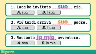 Italian exam preparation | Verbs, adverbs and adjectives | To complete | Learn italian free lessons