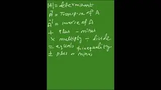 #Mathematics symbols & Operators