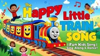 The Happy Little Train Song | Fun Kids Song | Sing Along & Dance!