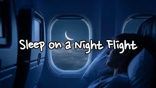 ✈️ Rain & Brown Noise on a Night Flight | Deep Sleep by the Airplane Window | 10 Hours