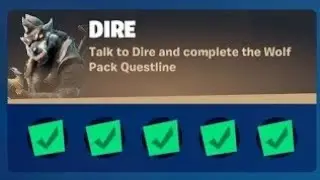 Fortnite Complete 'Dire' Challenges - Guide to Complete Wolf Pack Questline