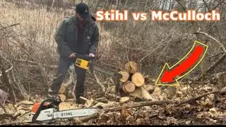 STIHL vs MCCULLOCH chainsaws you&rsquo;ll be surprised #stihl #chainsaw #outdoors