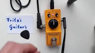 IBANEZ Mini 850 Fuzz - test on clean and crunch amp SOUND TONE Demo