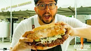 Cooking with Sun King: Big A** Pork Party Patty Sandwich w/Oktoberfest on the Traeger Ironwood 885