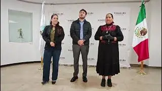 Daniel Altafi Valladares, secretario de Turismo del Estado de Morelos; Patricia Beltrán Rueda