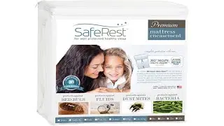 SafeRest Premium Zippered Mattress Encasement | Lab Tested Bed Bug Proof, Dust Mite and Waterproof
