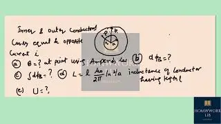 [Physics] A small solid conductor with radius is supported by insulating, nonmagnetic disks on the