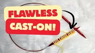 Knitting For Beginners Made Super Simple | Two Needle Cast on Method.