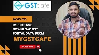 How  to Import and Download Gst data from myGSTcafe ?? @Santosh_Parmar_Accountant