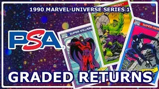PSA GRADE REVEAL! 1990's Marvel Universe Series 1 Cards - Part 3 #spiderman #fantasticfour #hulk