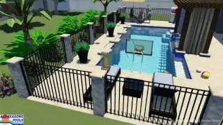 Orlando Custom Swimming Pool 3D Design