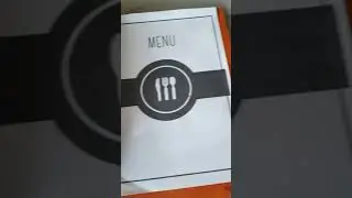 Rustic wooden Menu book A4 with added clip