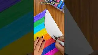 DIY Rainbow 🌈Birthday Card 🎂💕 #shorts #diycrafts #youtubeshorts