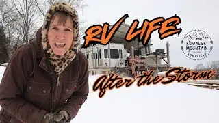 Living in an RV in Kentucky After a Winter Storm | Off-Grid Homestead Life After Storm Fern