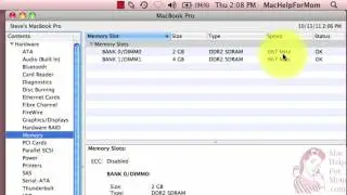 How to check what size memory modules are in your Mac