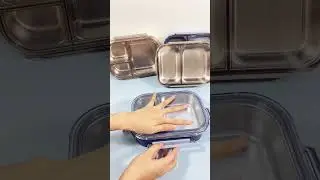 2 compartments bento box #lunchbox #schooltiffinbox #bentobox #lunchboxideas #bentolunchbox