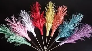 DIY home decoration. Fringed flowers.Room decoration