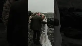 Black sand beach wedding Isle of Mull Scotland#shorts