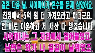 새언니 돈은 우리 돈! 이라며 5억 뜯어가려던 시댁