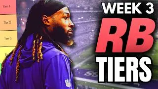 Week 3 Rankings | Fantasy Football RB Tiers Revealed! | Starts & Sits