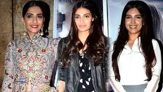 Sonam Kapoor, Athiya Shetty, Bhumi Pednekar And Others Attend Neerja Screening!