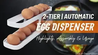 2 Tier Rolling Egg Dispenser &ndash; Features, Easy Assembly & Smooth Egg Rolling in Action!