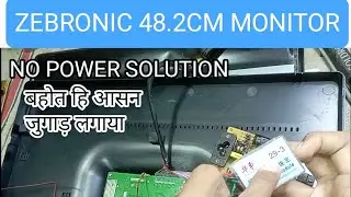 zebronic 48.2cm monitor no power ! zebronic monitor new supply install