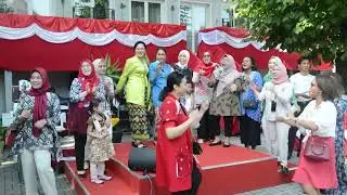 Kemeriahan Peringatan HUT ke-77 Republik Indonesia di Wisma Duta Besar RI di Berlin, 17 Agustus 2022