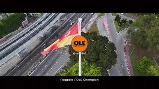 Flag Pole Manufacturing & Installation by Oversea Lighting | Klang, Malaysia