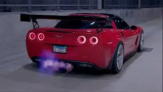 C6 Corvette Cinematic || Night In Chicago 4K