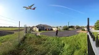 360&deg; Qantaslink DH8C coming into land Adelaide Airport