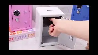 Metal Secure Coin Bank - 1pc Iron Cash Storage Box with Key and Combination Lock