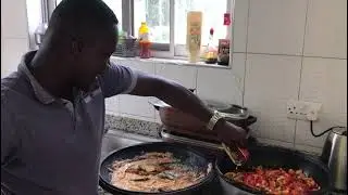 CHEF K. AMANKWAA SHOWS COOKING CLASS TO PAA GRANT.
